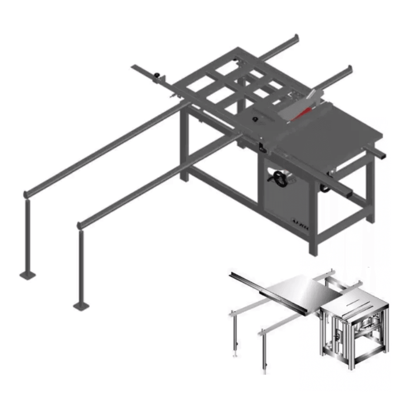Projeto Mecânico De Serra Esquadrejadeira + Projetos para Marcenaria - Radali Shop