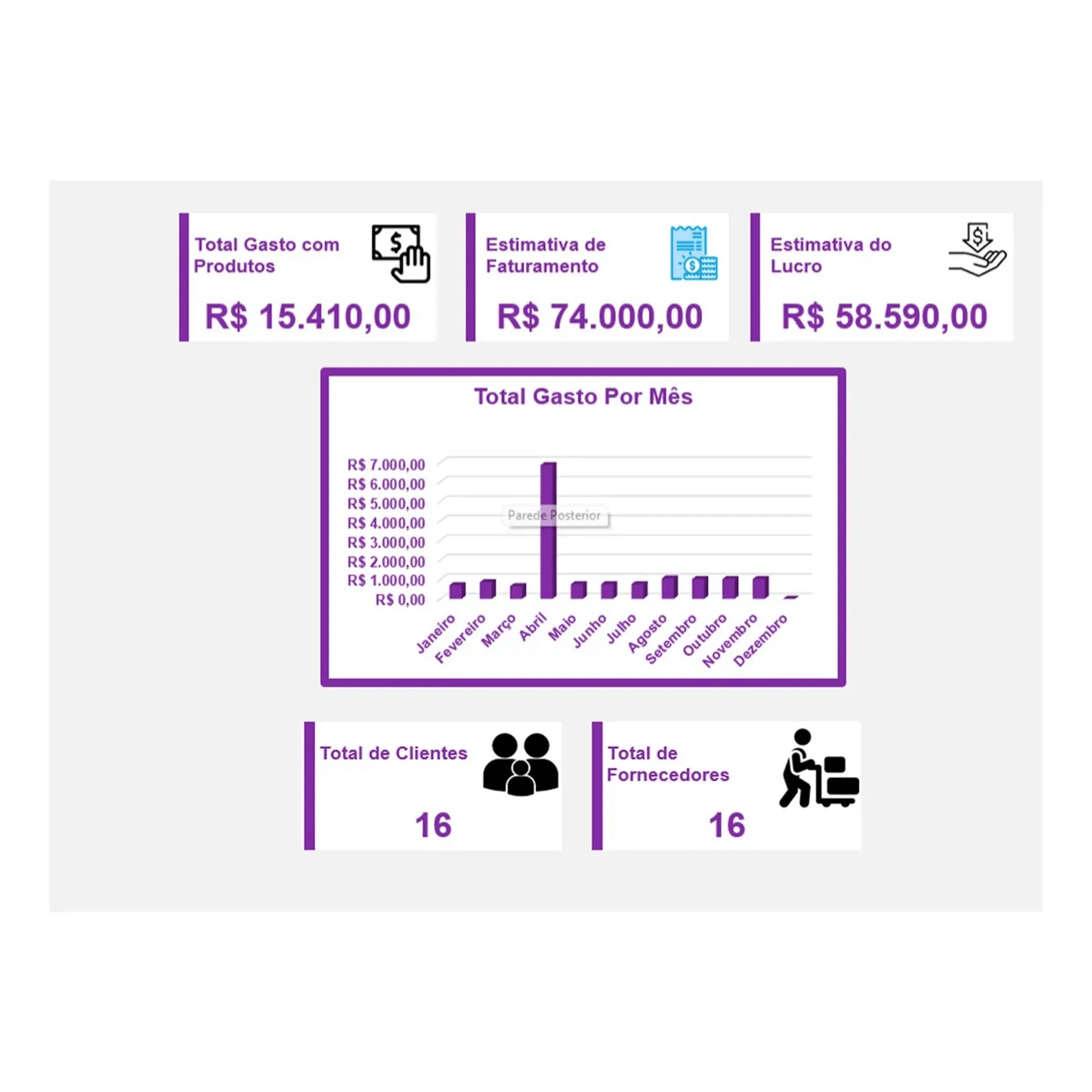 Planilla de Control Financiero Registro de Clientes y Ventas