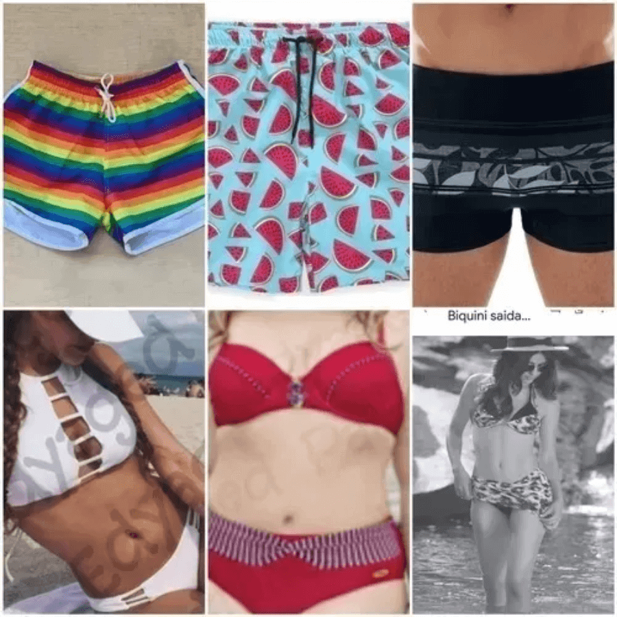 Kit 50 Moldes Moda Praia Biquínis Maiôs Fabricar Tamanho Real Arquivos - Radali Shop