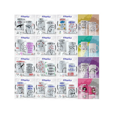 Paquete de 1500 diseños de tazas de sublimación - Flork Bento Meme