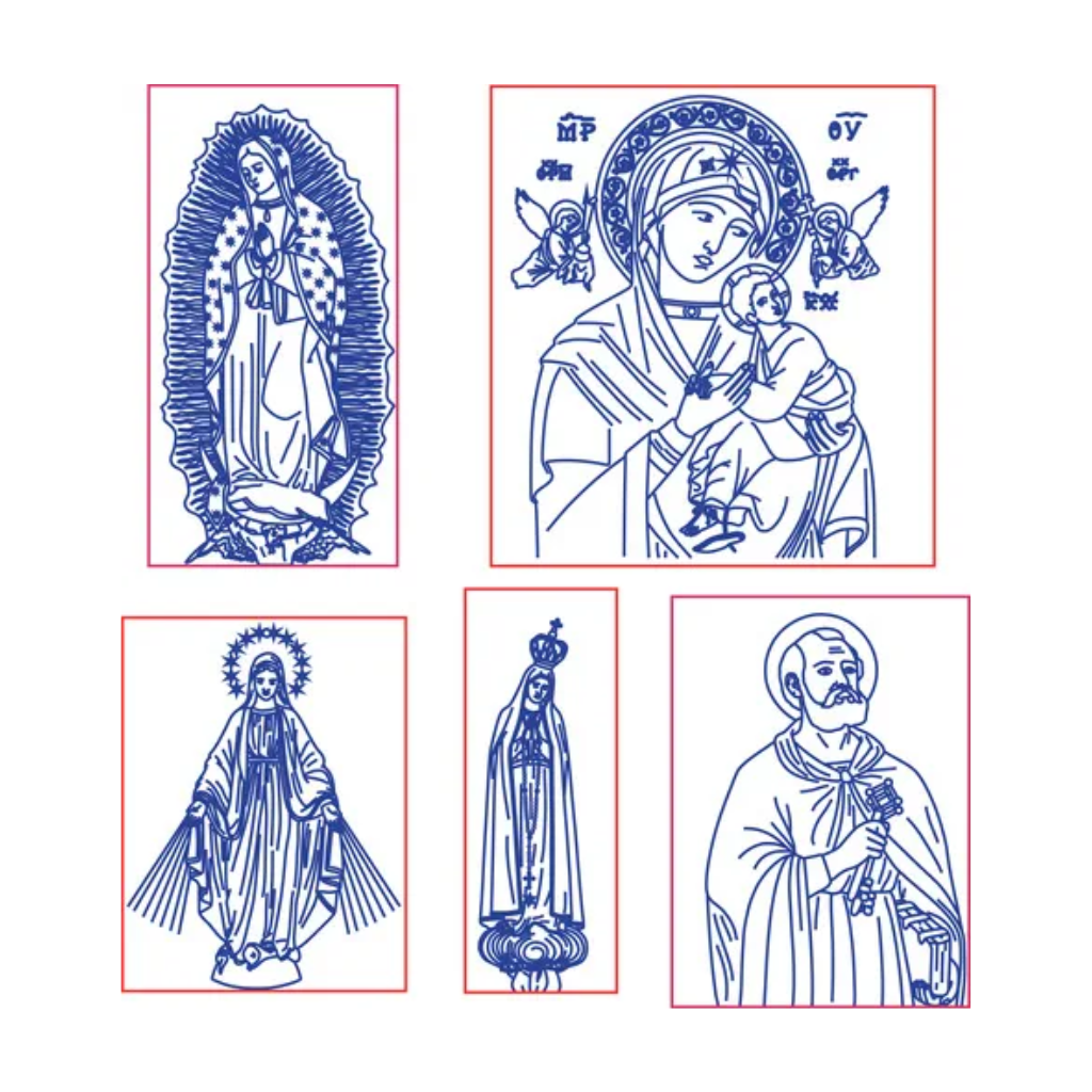 Paquete de artes CNC Mach3 Aspire Artcan Vectores Archivos religiosos Corte láser