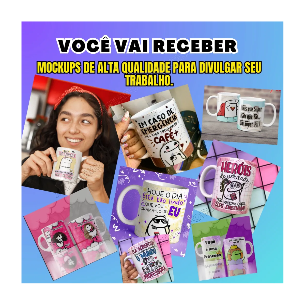 Paquete de 1900 diseños de tazas de sublimación - Flork Bento + regalos gratis