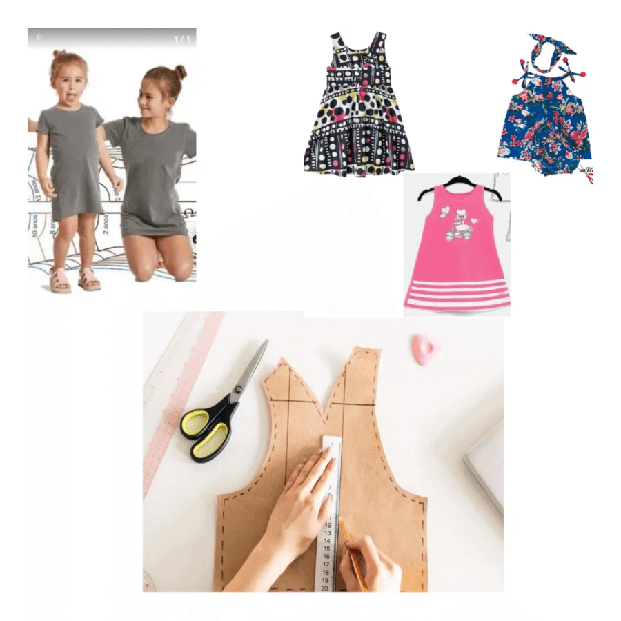 Kit +300 Moldes Roupas Infantil Tamanho Real Gabarito Arquivos Crianças - Radali Shop