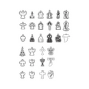 Paquete de artes CNC Mach3 Aspire Artcan Vectores Archivos religiosos Corte láser