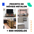 +600 Projetos Móveis Metalon Em Arquivos Pdf, com 600 modelos de móveis em diversas designs.