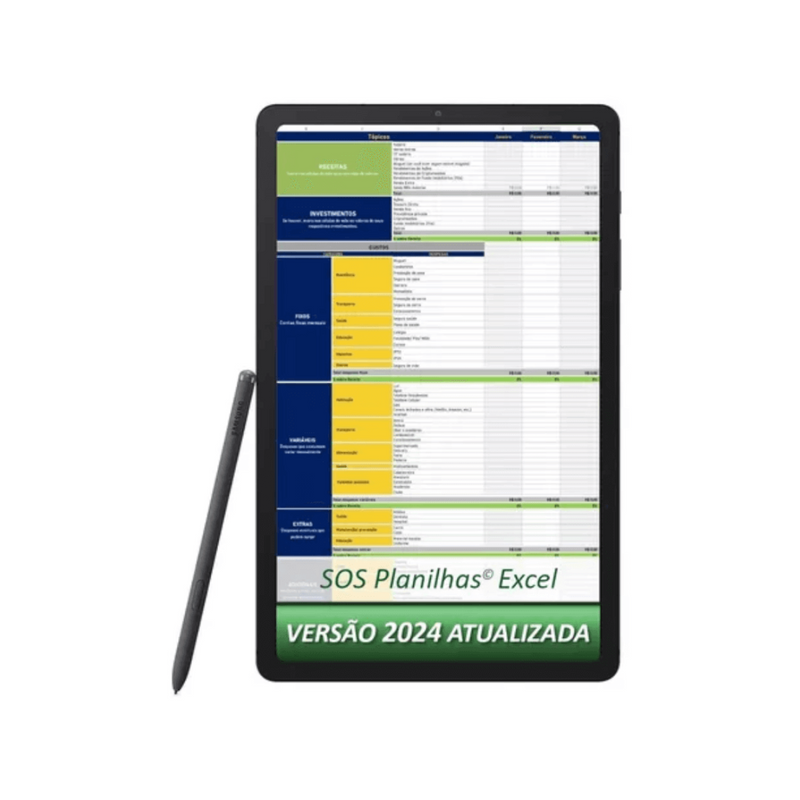 Hoja de cálculo de control financiero personal para gastos familiares mensuales