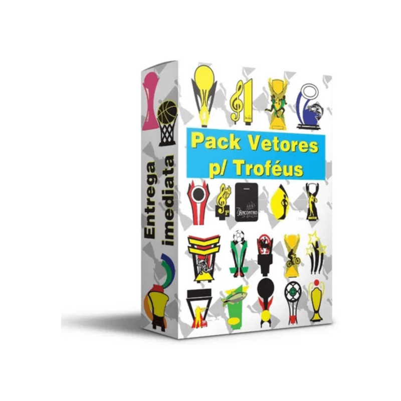 Paquete de vectores para trofeos Archivos digitales Vectores MDF Corte