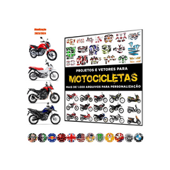 Paquete de pegatinas vectoriales para motocicletas, vehículos y archivos CDR y PDF.