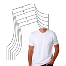 9 Moldes Camiseta Masculina Gola V Ou Careca Gabarito Roupas - Radali Shop