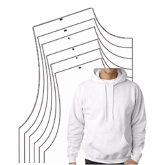 5 patrones profesionales de sudaderas con capucha de canguro - Plantilla de sudadera para hombre