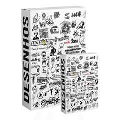 Paquete +2600 pegatinas vectoriales con siluetas recortadas