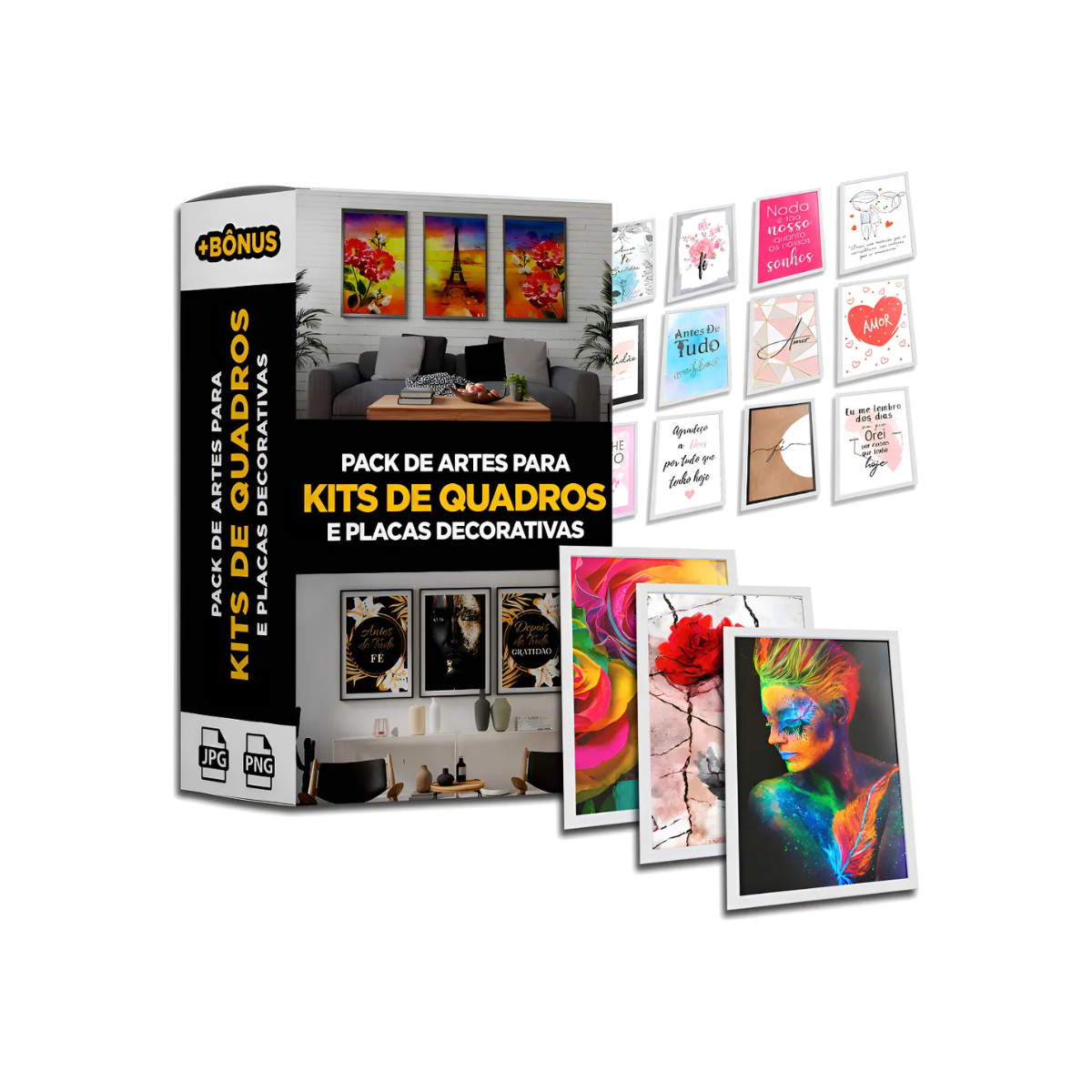 Paquete de arte para kits de marcos y placas decorativas