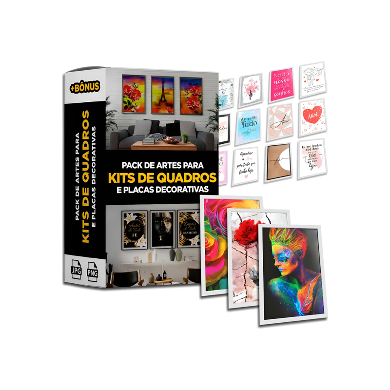 Paquete de arte para kits de marcos y placas decorativas