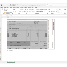 Planilha Holerite Banco dados Funcionarios 3 Modelos Editáveis Recibo - Radali Shop