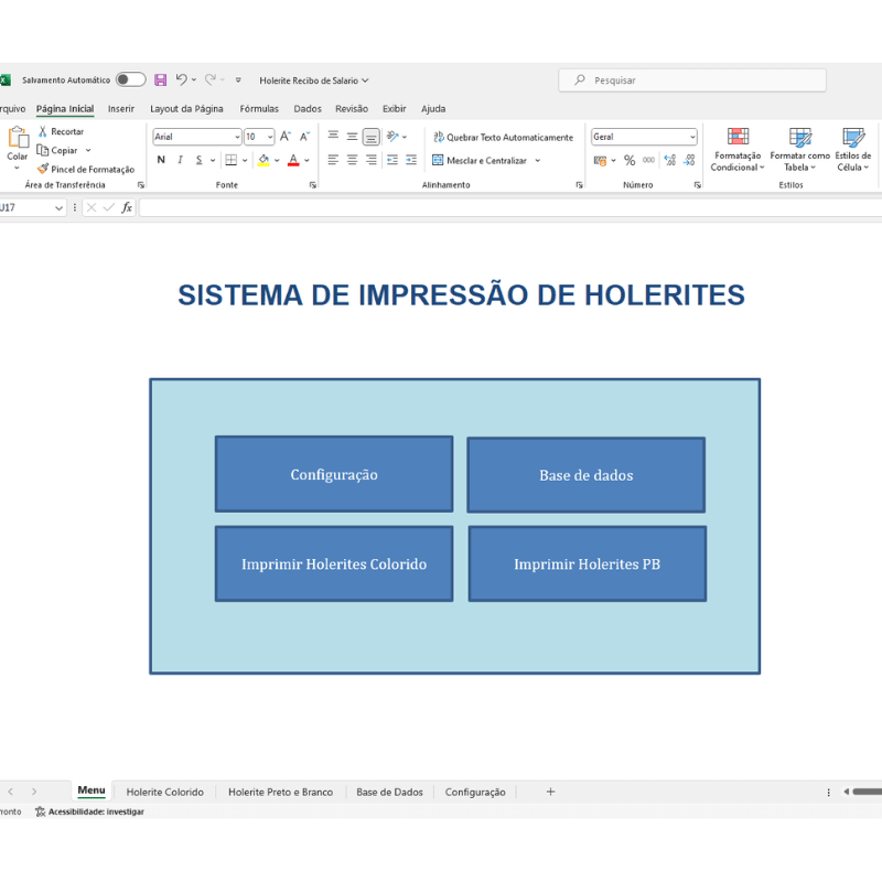 Planilha Holerite Banco dados Funcionarios 3 Modelos Editáveis Recibo - Radali Shop