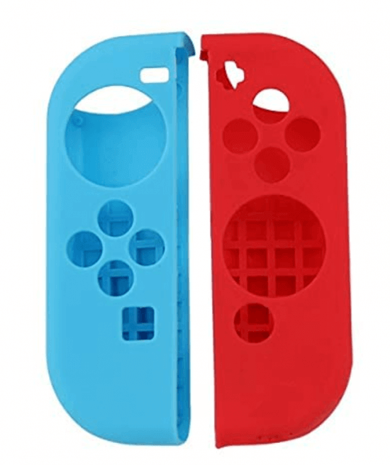 Capa Protetora Silicone Para Joy-con Nintendo Switch Azul e Vermelho - Radali Shop