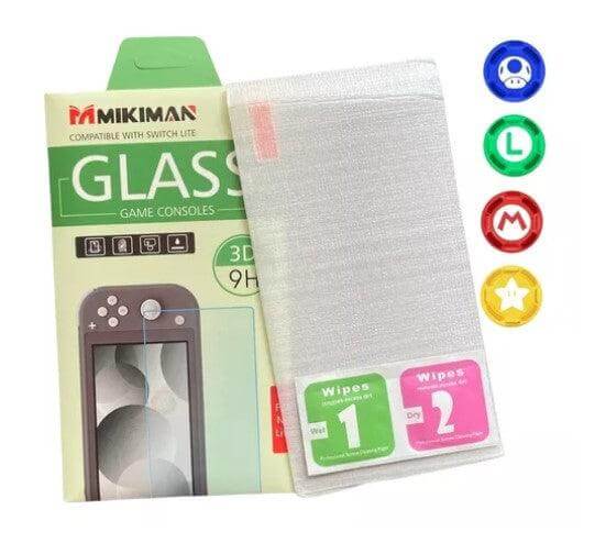 Pelicula De Vidro Nintendo Switch Lite + Kit 4 Grips Mario - Radali Shop